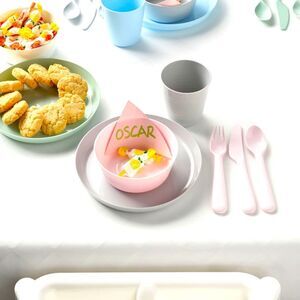 IKEA KALAS Toddler/Little Kids Plates, Bowls, Cups & Silverware Bundle 6Pack Set